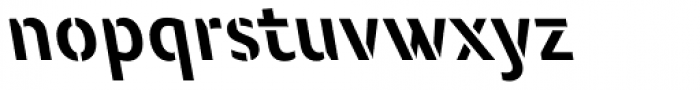 Modal Stencil Semibold Back Italic Font LOWERCASE