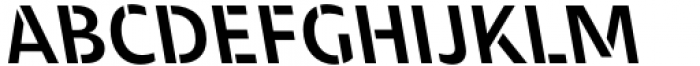 Modal Stencil Semibold Backslant Font UPPERCASE