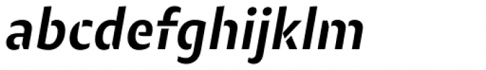 Modal Stencil Semibold Italic Font LOWERCASE