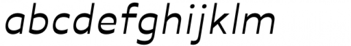 Mode 0 Regular Negativ Italic Font LOWERCASE