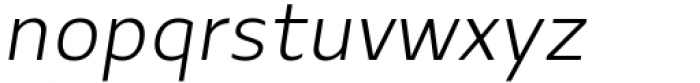 Mode 0 Thin Negativ Italic Font LOWERCASE