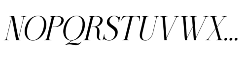 Modelista Medium Italic Font UPPERCASE