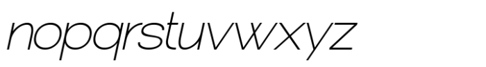 Moderan Italic Font LOWERCASE