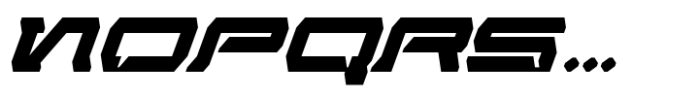 Modern Aerob Italic Font LOWERCASE