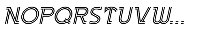 Modern Design JNL Oblique Font LOWERCASE