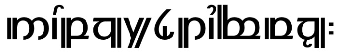 Modern Elvish Bold Font UPPERCASE