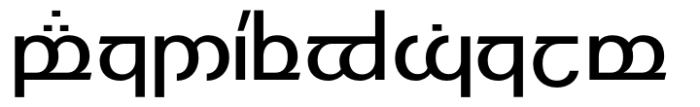 Modern Elvish Bold Font LOWERCASE