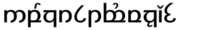 Modern Elvish Bold Font LOWERCASE