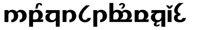 Modern Elvish Extra Bold Font LOWERCASE