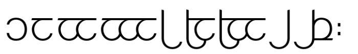 Modern Elvish Extralight Font OTHER CHARS