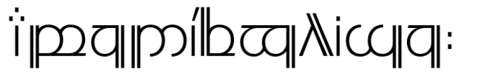 Modern Elvish Extralight Font UPPERCASE