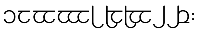 Modern Elvish Light Font OTHER CHARS