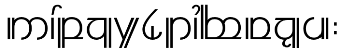 Modern Elvish Light Font UPPERCASE