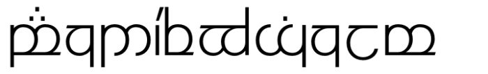 Modern Elvish Light Font LOWERCASE