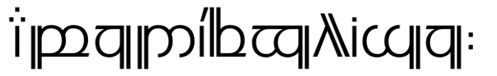 Modern Elvish Regular Font UPPERCASE