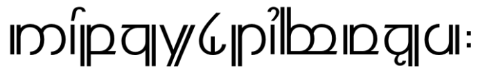 Modern Elvish Regular Font UPPERCASE