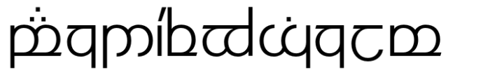 Modern Elvish Regular Font LOWERCASE