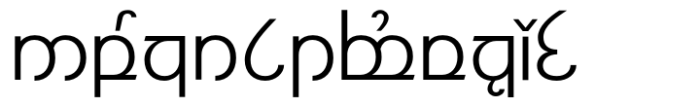 Modern Elvish Regular Font LOWERCASE