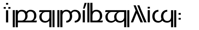 Modern Elvish Semibold Font UPPERCASE