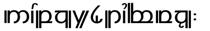 Modern Elvish Semibold Font UPPERCASE