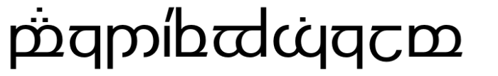 Modern Elvish Semibold Font LOWERCASE