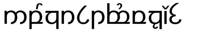 Modern Elvish Semibold Font LOWERCASE