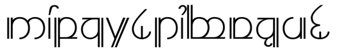 Modern Elvish Thin Font UPPERCASE