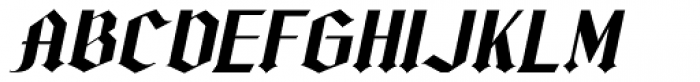 Modern English Oblique JNL Font UPPERCASE