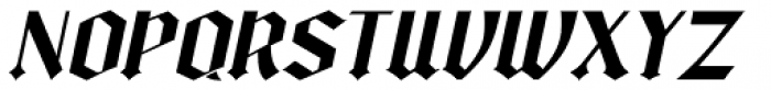 Modern English Oblique JNL Font LOWERCASE