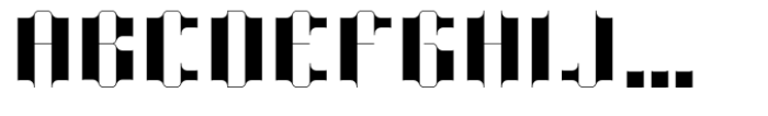 Modern Gothic Bold Font UPPERCASE