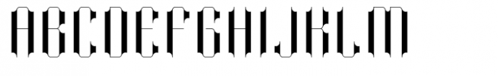 Modern Gothic Regular Font UPPERCASE