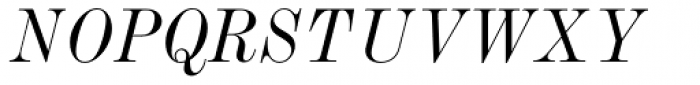 Modern MT Std Condensed Italic Font UPPERCASE