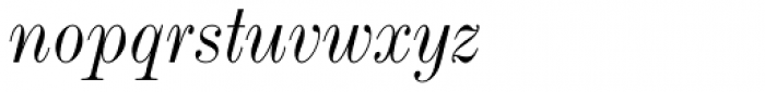 Modern MT Std Condensed Italic Font LOWERCASE