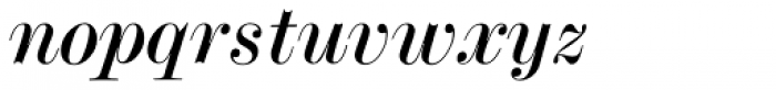 Modern No. 20 Italic Font LOWERCASE