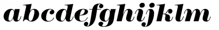 Modern No. 216 Heavy Italic Font LOWERCASE