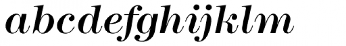 Modern No. 216 Medium Italic Font LOWERCASE