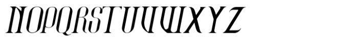 Modern Opal Italic Font UPPERCASE