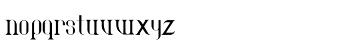 Modern Opal Regular Font LOWERCASE