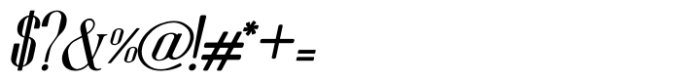 Modern Opal Semibold Italic Font OTHER CHARS