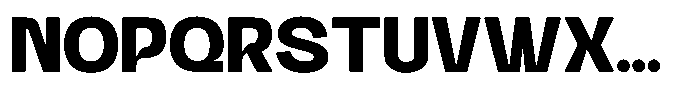 Modern Rifgo Bold Font UPPERCASE