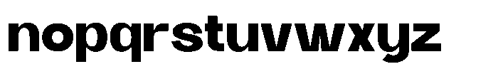 Modern Rifgo Bold Font LOWERCASE