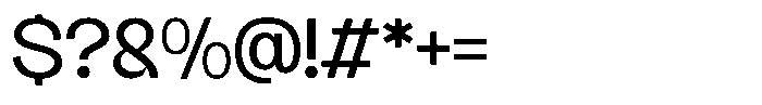Modern Rifgo Light Font OTHER CHARS