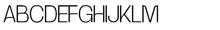 Modern Rifgo Thin Font UPPERCASE