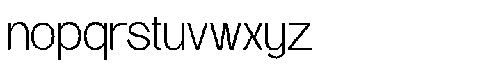 Modern Rifgo Thin Font LOWERCASE