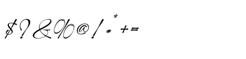 Modern Signature Regular Font OTHER CHARS