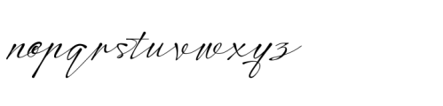Modern Signature Regular Font LOWERCASE