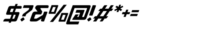 Modern Sport Italic Font OTHER CHARS