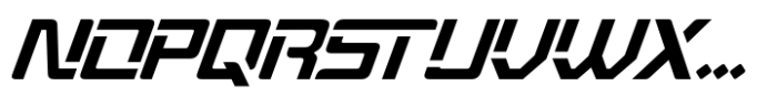 Modern Sport Italic Font UPPERCASE