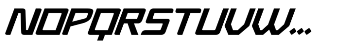 Modern Sport Italic Font LOWERCASE