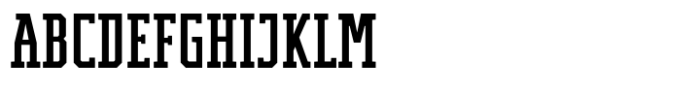 Modern Varsity Condensed Font UPPERCASE